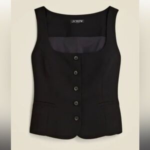 NWT JCrew Linen blend Tank Vest x Office Siren